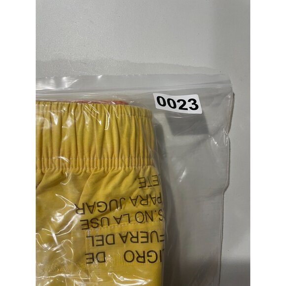 Roundtree & Yorke Mens Yellow Swim Trunks 2XT Elastic Waist Mesh Lining Cotton - Picture 9 of 9